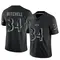 Men's Keaton Mitchell Baltimore Ravens Reflective Jersey - Limited Black