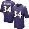 Men's Keaton Mitchell Baltimore Ravens Team Color Jersey - Game Purple