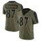 Men's Keith Kirkwood Baltimore Ravens 2021 Salute To Service Jersey - Limited Olive