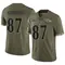 Men's Keith Kirkwood Baltimore Ravens 2022 Salute To Service Jersey - Limited Olive