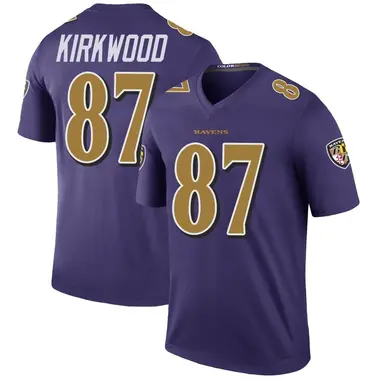 Men's Keith Kirkwood Baltimore Ravens Color Rush Jersey - Legend Purple Big & Tall