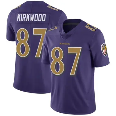 Men's Keith Kirkwood Baltimore Ravens Color Rush Vapor Untouchable Jersey - Limited Purple