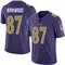 Men's Keith Kirkwood Baltimore Ravens Team Color Vapor Untouchable Jersey - Limited Purple