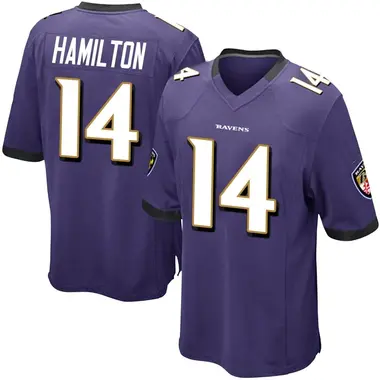 Men's Kyle Hamilton Baltimore Ravens Team Color Jersey - Game Purple