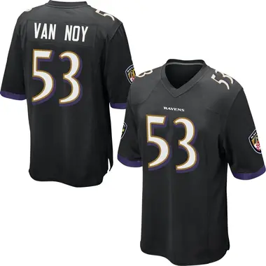 Men's Kyle Van Noy Baltimore Ravens Jersey - Game Black