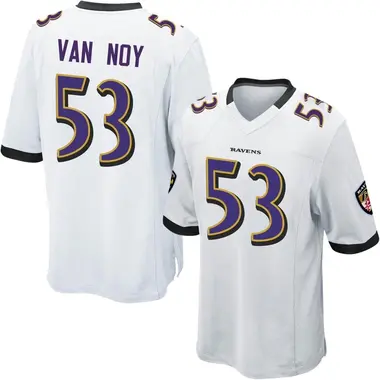 Men's Kyle Van Noy Baltimore Ravens Jersey - Game White