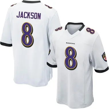 Men's Lamar Jackson Baltimore Ravens Jersey - Game White