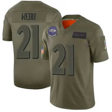 Men's Lardarius Webb Baltimore Ravens 2019 Salute to Service Jersey - Limited Camo