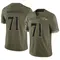 Men's Malaesala Aumavae-Laulu Baltimore Ravens 2022 Salute To Service Jersey - Limited Olive