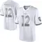 Men's Malik Cunningham Baltimore Ravens Platinum Jersey - Limited White