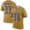 Men's Melvin Gordon III Baltimore Ravens Inverted Jersey - Legend Gold Big & Tall