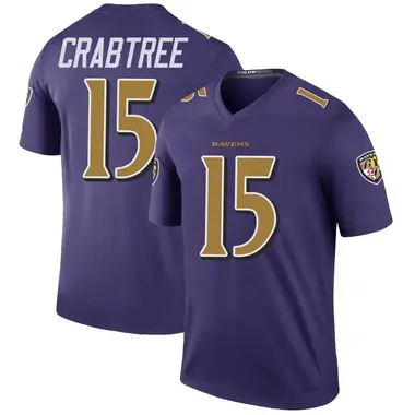 NFL_Jerseys Jersey Baltimore''Ravens''Men #8 Lamar Jackson 15 Michael  Crabtree 48 Patrick Queen''NFL'' Custom Purple Vapor Limited Jersey 