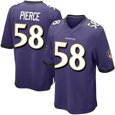 Men's Michael Pierce Baltimore Ravens Team Color Jersey - Game Purple