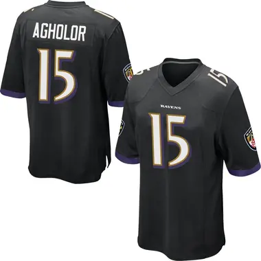 Men's Nelson Agholor Baltimore Ravens Jersey - Game Black