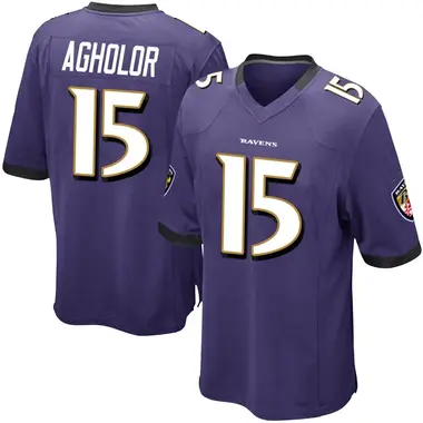 Men's Nelson Agholor Baltimore Ravens Team Color Jersey - Game Purple