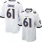 Men's Nick Samac Baltimore Ravens Jersey - Game White