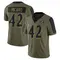 Men's Patrick Ricard Baltimore Ravens 2021 Salute To Service Jersey - Limited Olive