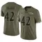 Men's Patrick Ricard Baltimore Ravens 2022 Salute To Service Jersey - Limited Olive