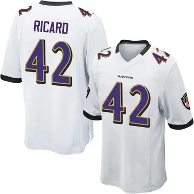 Men's Patrick Ricard Baltimore Ravens Jersey - Game White