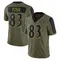 Men's Qadir Ismail Baltimore Ravens 2021 Salute To Service Jersey - Limited Olive