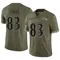 Men's Qadir Ismail Baltimore Ravens 2022 Salute To Service Jersey - Limited Olive