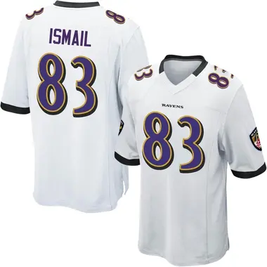 Men's Qadir Ismail Baltimore Ravens Jersey - Game White