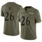 Men's Rasheen Ali Baltimore Ravens 2022 Salute To Service Jersey - Limited Olive