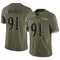 Men's Rayshad Nichols Baltimore Ravens 2022 Salute To Service Jersey - Limited Olive