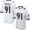 Men's Rayshad Nichols Baltimore Ravens Jersey - Game White