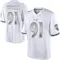 Men's Rayshad Nichols Baltimore Ravens Platinum Jersey - Limited White