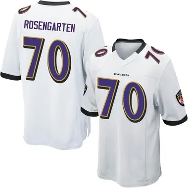 Men's Roger Rosengarten Baltimore Ravens Jersey - Game White