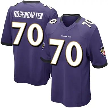 Men's Roger Rosengarten Baltimore Ravens Team Color Jersey - Game Purple