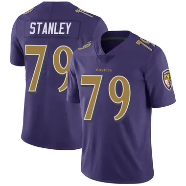 Men's Ronnie Stanley Baltimore Ravens Color Rush Vapor Untouchable Jersey - Limited Purple