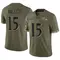 Men's Ryan Mallett Baltimore Ravens 2022 Salute To Service Jersey - Limited Olive