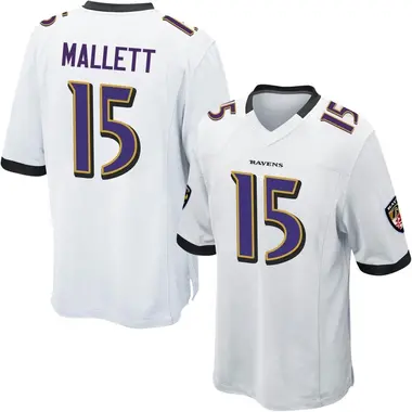 Men's Ryan Mallett Baltimore Ravens Jersey - Game White