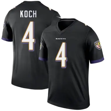 Men's Sam Koch Baltimore Ravens Jersey - Legend Black Big & Tall