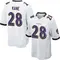 Men's Sanoussi Kane Baltimore Ravens Jersey - Game White