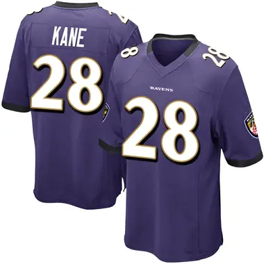 Men's Sanoussi Kane Baltimore Ravens Team Color Jersey - Game Purple