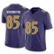 Men's Scotty Washington Baltimore Ravens Vapor F.U.S.E. Jersey - Limited Purple