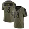 Men's Steven Sims Baltimore Ravens 2021 Salute To Service Jersey - Limited Olive