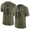 Men's Steven Sims Baltimore Ravens 2022 Salute To Service Jersey - Limited Olive