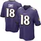 Men's Steven Sims Baltimore Ravens Team Color Jersey - Game Purple