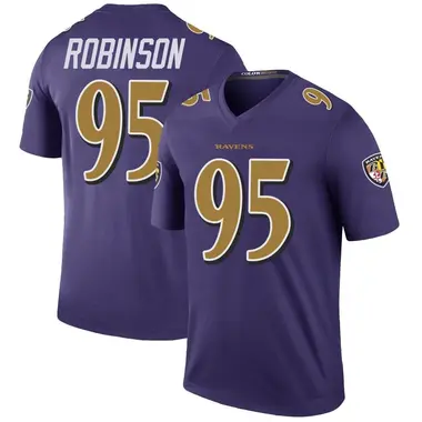 Men's Tavius Robinson Baltimore Ravens Color Rush Jersey - Legend Purple Big & Tall