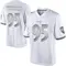 Men's Tavius Robinson Baltimore Ravens Platinum Jersey - Limited White