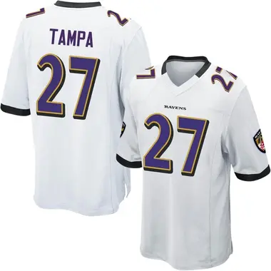 Men's T.J. Tampa Baltimore Ravens Jersey - Game White