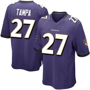 Men's T.J. Tampa Baltimore Ravens Team Color Jersey - Game Purple