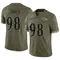 Men's Travis Jones Baltimore Ravens 2022 Salute To Service Jersey - Limited Olive