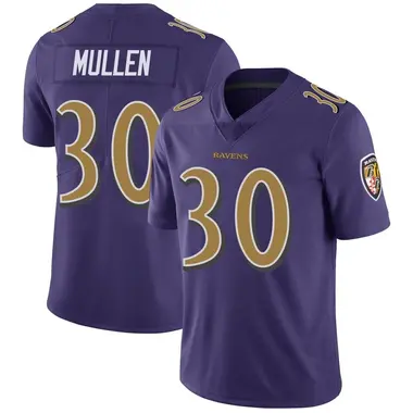 Men's Trayvon Mullen Baltimore Ravens Color Rush Vapor Untouchable Jersey - Limited Purple