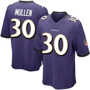 Men's Trayvon Mullen Baltimore Ravens Team Color Jersey - Game Purple