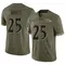 Men's Tre'Davious White Baltimore Ravens 2022 Salute To Service Jersey - Limited Olive